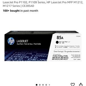 HP LaserJet 85A Dual Pack Black Toner